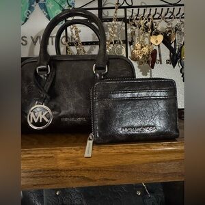 Michael Kors Small Thompson Satchel with matching Wallet